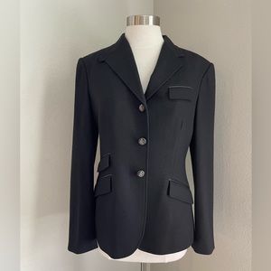 Ralph Lauren Black label collection wool/leather Equestrian sport jacket 8